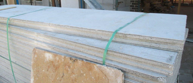 Imported asbestos wall panels