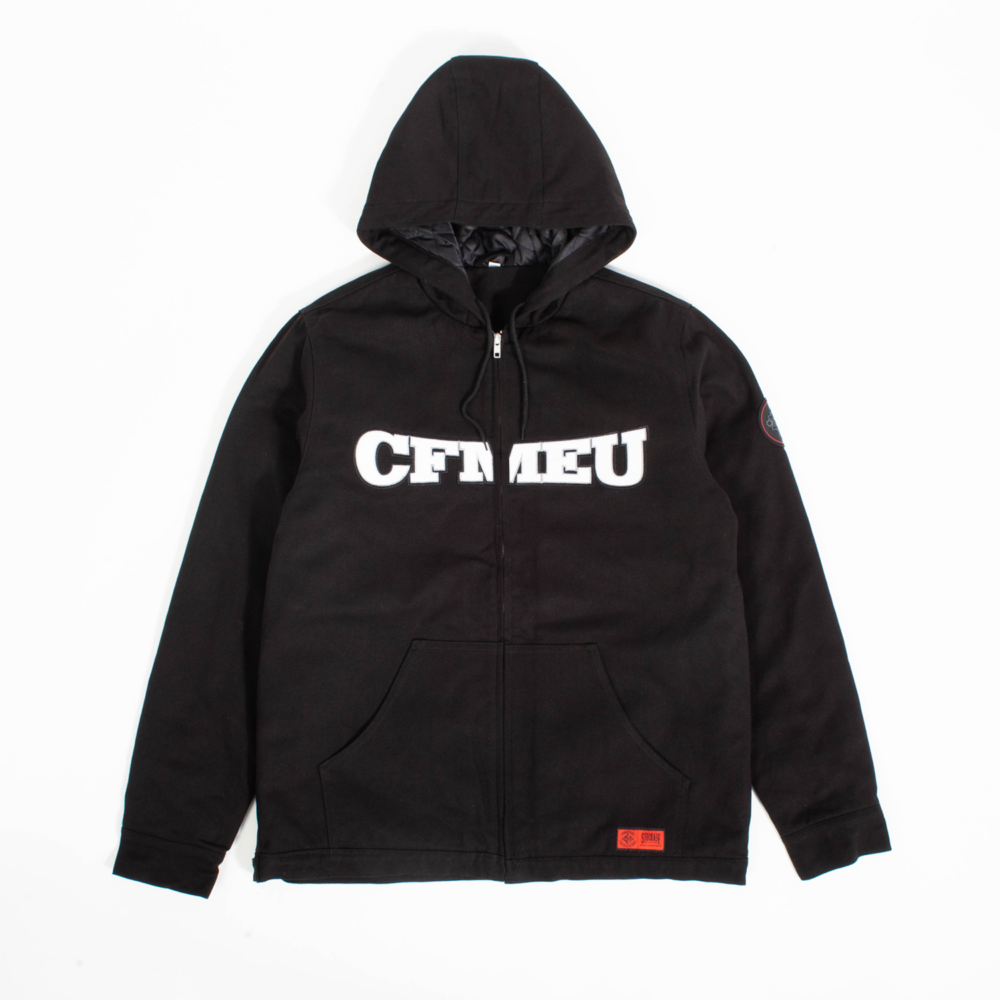 STOCKADE WORKERS HOODED JACKET - BLACK