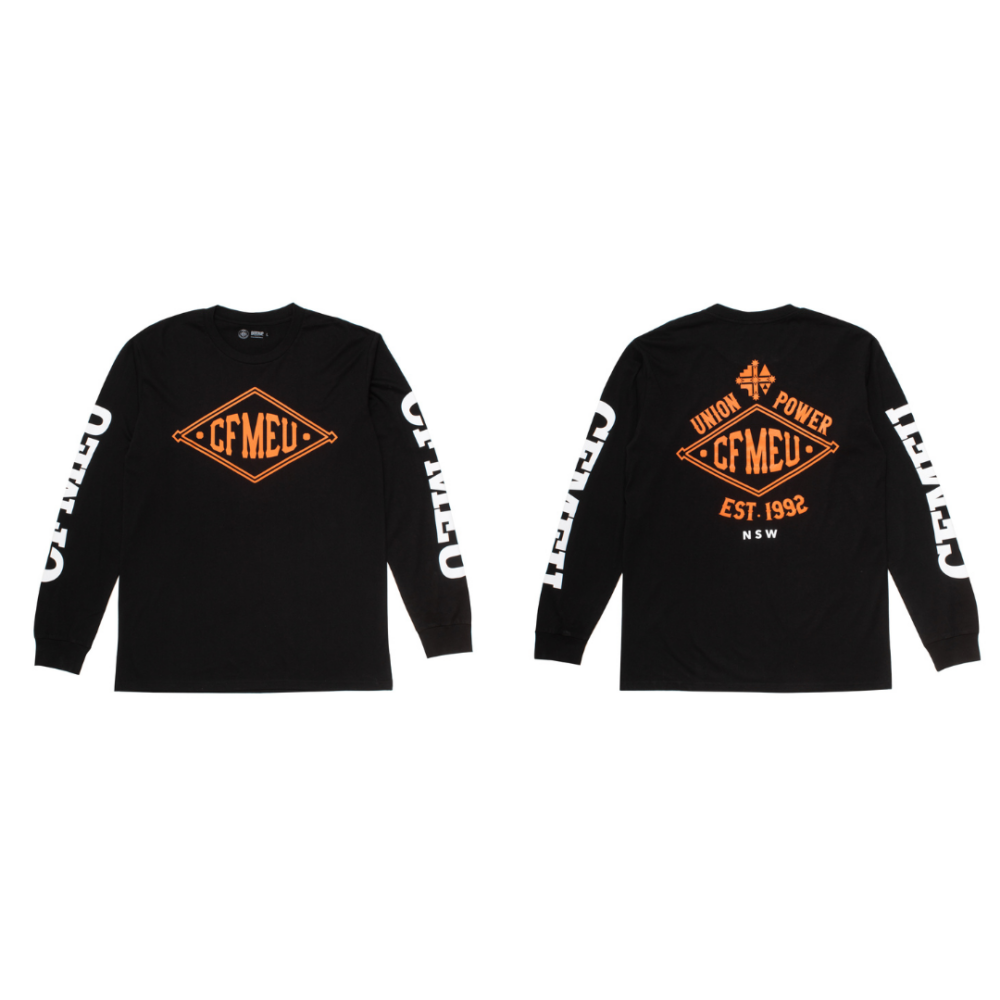 UNION POWER BLACK LONG SLEEVE