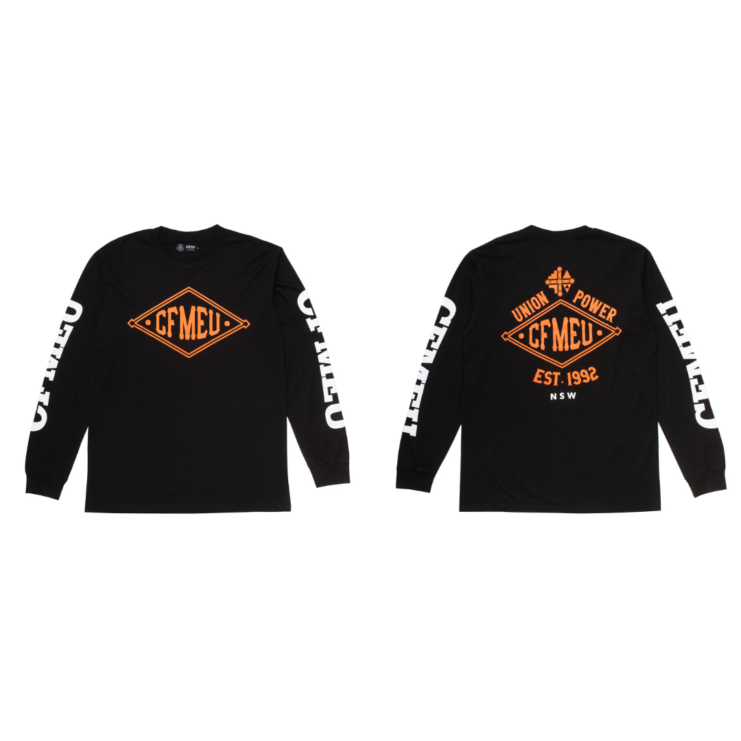 UNION POWER BLACK LONG SLEEVE